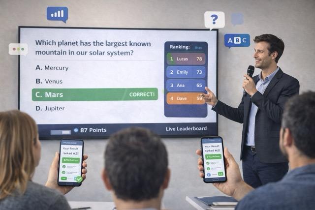 Quiz con ranking en vivo